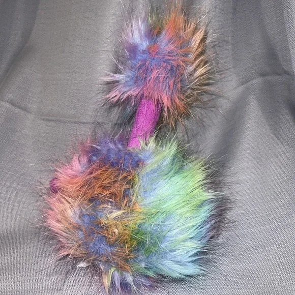 Jellycat London 12" RETIRED Rainbow Pom Pom Bird‎ Stuffed Plush - Picture 4 of 4